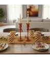 Porta-velas DALIA em vidro soprado | Decorações de mesa primaveris