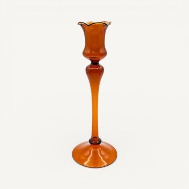 Porta-velas DALIA em vidro soprado | Decorações de mesa primaveris