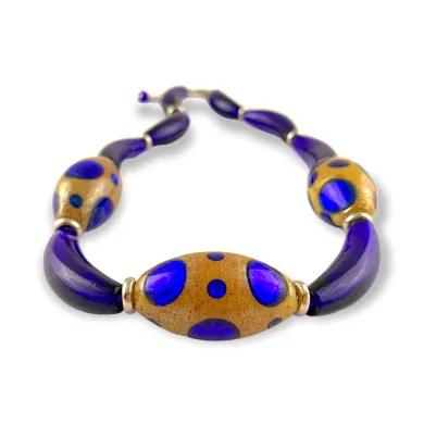 MASAI | Colar de pérolas azuis | Murano-Store