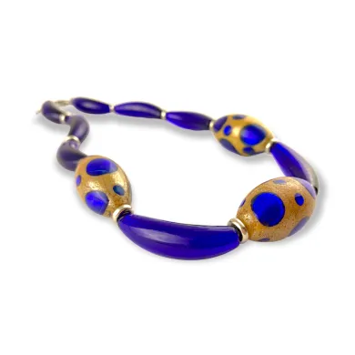 MASAI | Colar de pérolas azuis | Murano-Store