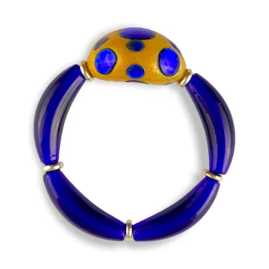 MASAI | Pulseira AZUL com pedras grandes | Murano Store
