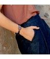 MASAI | Pulseira AZUL com pedras grandes | Murano Store