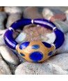 MASAI | Pulseira AZUL com pedras grandes | Murano Store