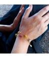 PÉROLAS | Pulseira com contas de OURO submersas | Murano Store