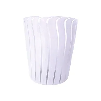 MATHERA - Set of 6 ribbed colored water glasses