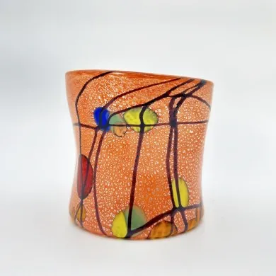 POLLOCK | GOTI aus Muranoglas Rot, Rosa, Flieder | Murano-Store