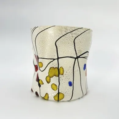 POLLOCK | GOTI aus Muranoglas Rot, Rosa, Flieder | Murano-Store