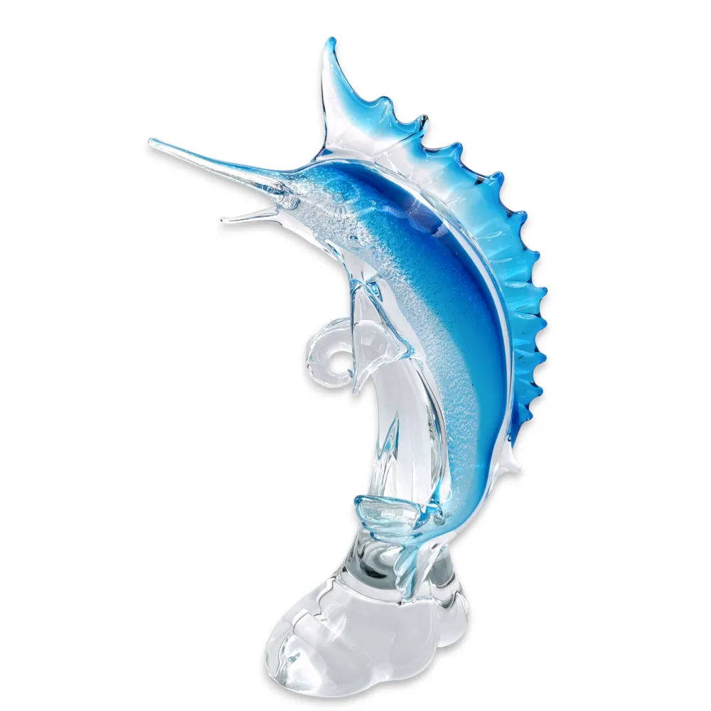 BLEU - Aigue-marine feuille d'argent collection Marlin