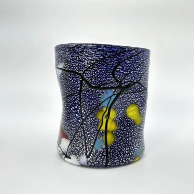 POLLOCK | Copos azul meia-noite, azul claro e água-marinha | Murano-Store