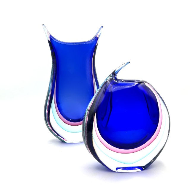 ALBA - Modern blue contemporary vases
