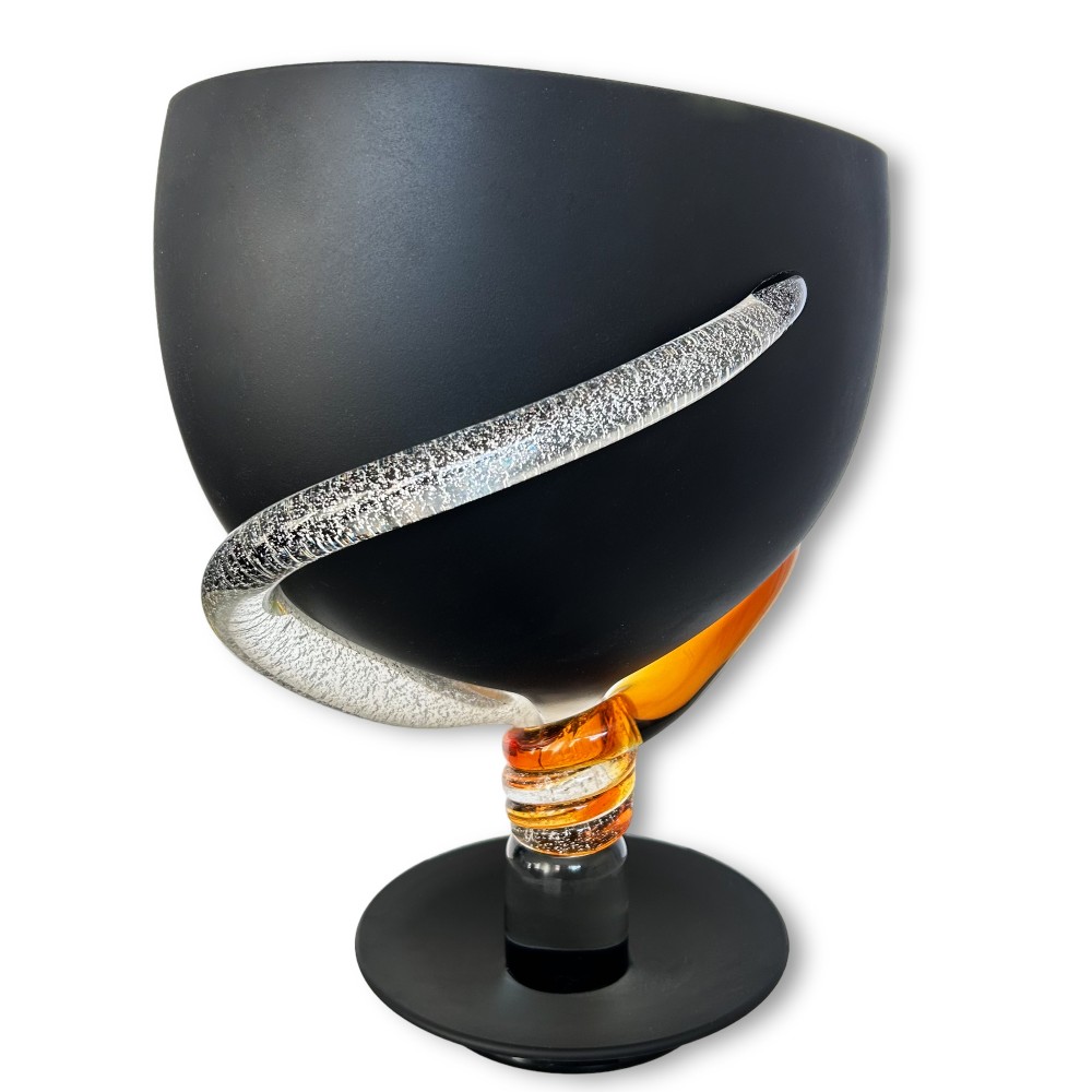 Vaso Massiccio Collezione Sfera Nero - Fabiano Amadi