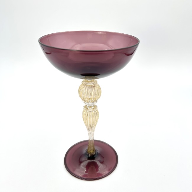 BASTIA - Cocktailbecher aus mundgeblasenem Glas mit Amethyst