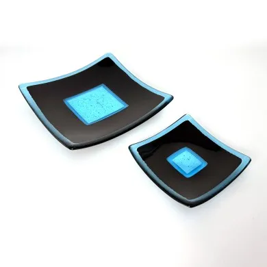LUCE - Dekorative Teller aus mehrfarbigem Glas