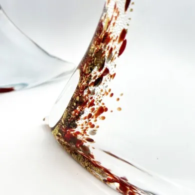 GEISHA | figurine japonaise | verre de Murano | décorée en or | Murano-Store