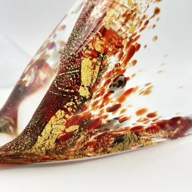 GEISHA | figurine japonaise | verre de Murano | décorée en or | Murano-Store