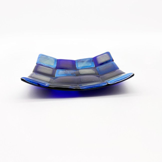 RUBIK - Plat, plateau de rangement moderne bleu et bleu clair