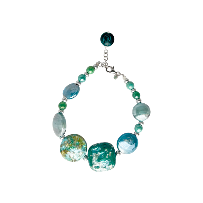 GAUDI' - Pulseira de mulher com pedras de Murano