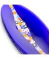 CASCATA - Tabuleiro oval em forma de canoa em vidro de Murano