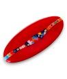CASCATA - Tabuleiro Oval Vermelho Pequeno com Murrina em Vidro Murano