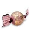VENERE - MEDIUM candy, color Amethyst and gold leaf in Murano glass.