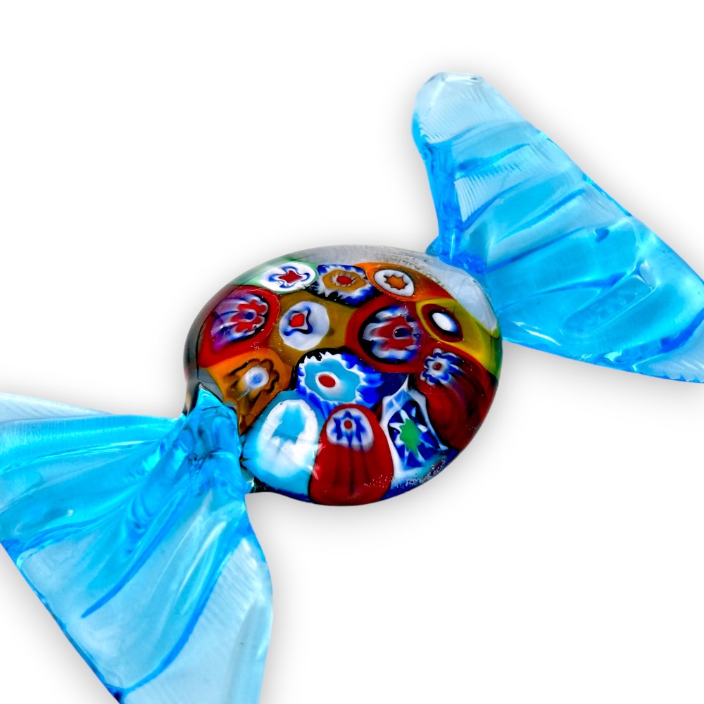 MERCURE - Lot de 5 bonbons COULEURS décorés en OR en verre de Murano