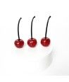 CHERRIES - Rotes pastellfarbenes Muranoglas Dekoration Obst