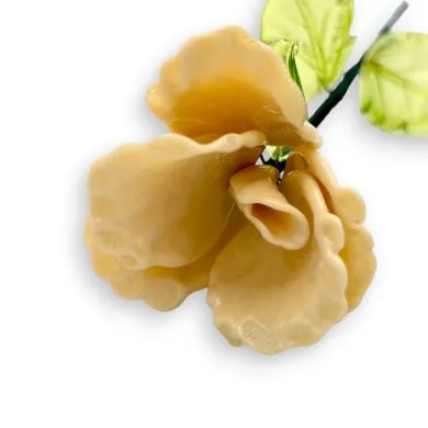 BOCCIOLO - LONG IVORY Vase Blume aus Muranoglas - Geschenksartikel