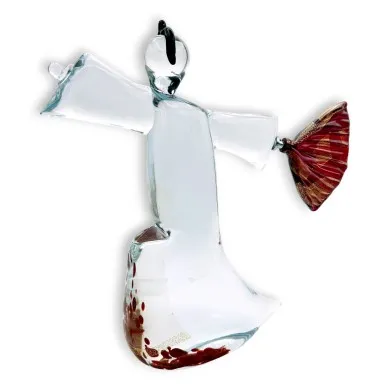 GEISHA | figurine japonaise | verre de Murano | décorée en or | Murano-Store