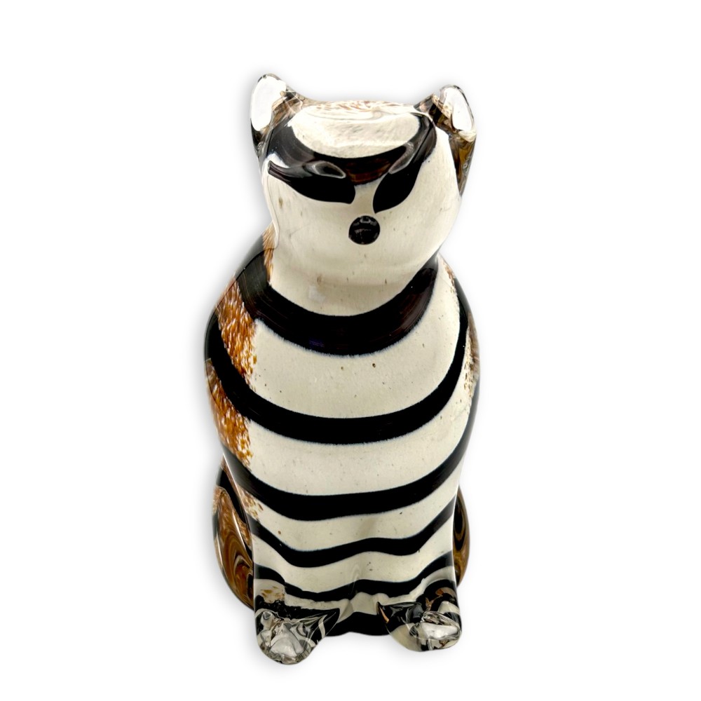 AMAYA - Figurine ours style Jappo en verre de Murano