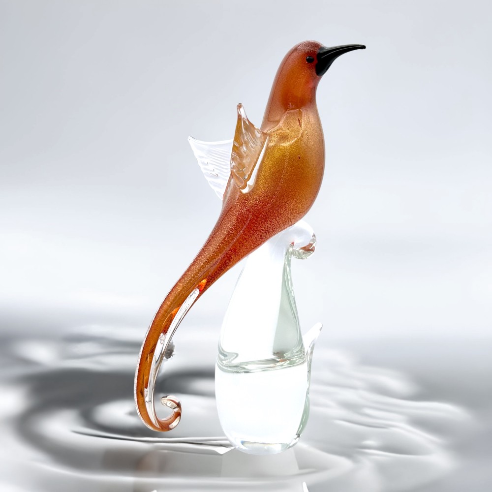 Décoration colibri, décoration en verre, oiseau de paradis,  pendentif en verre, décoration oiseau-614553-41