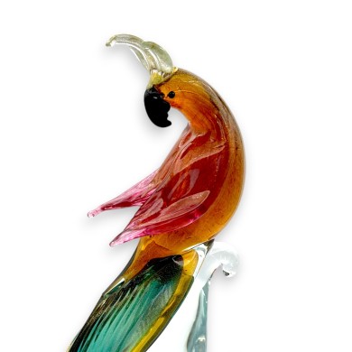 BINTI | COLORED Parrot Cockatoo | Massive Animals | Murano Glass