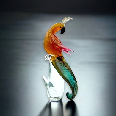 BINTI | COLORED Parrot Cockatoo | Massive Animals | Murano Glass