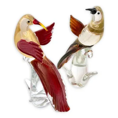 LORE | Kolibri-Paar | Tiere aus Muranoglas | Murano Store