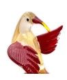 LORE - Coppia di Sculture Colibrì stilizzati in vetro di Murano decorati in foglia oro e argento