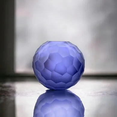 SEVILLA - Lujoso jarrón forjado, color INDIGO en cristal de Murano