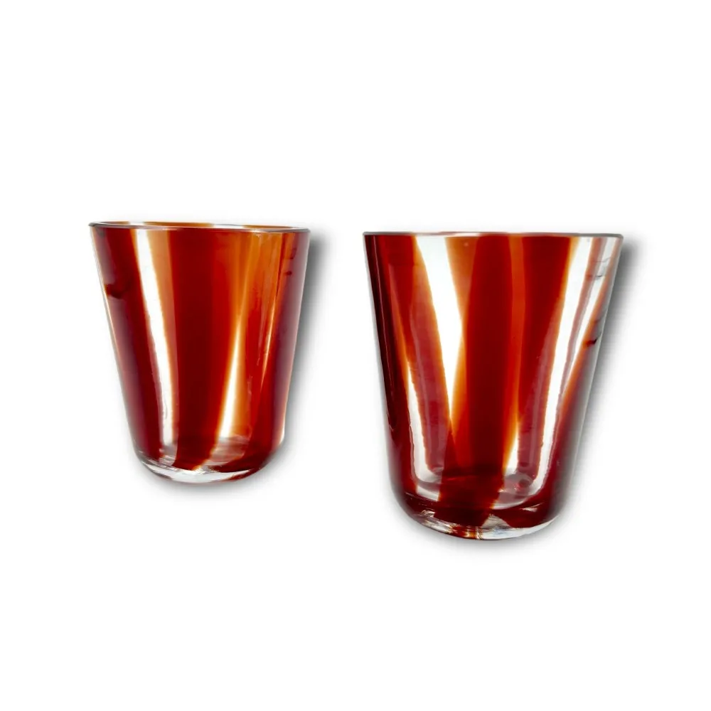 CANNE - Paar Rohrgläser aus Muranoglas