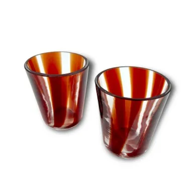 CANNE - Paar Rohrgläser aus Muranoglas