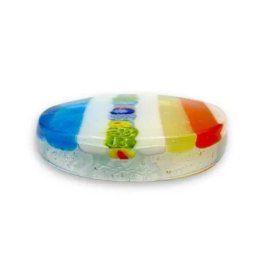 BRIEFBEschwerer – Farbiges Muranoglas mit Murrine