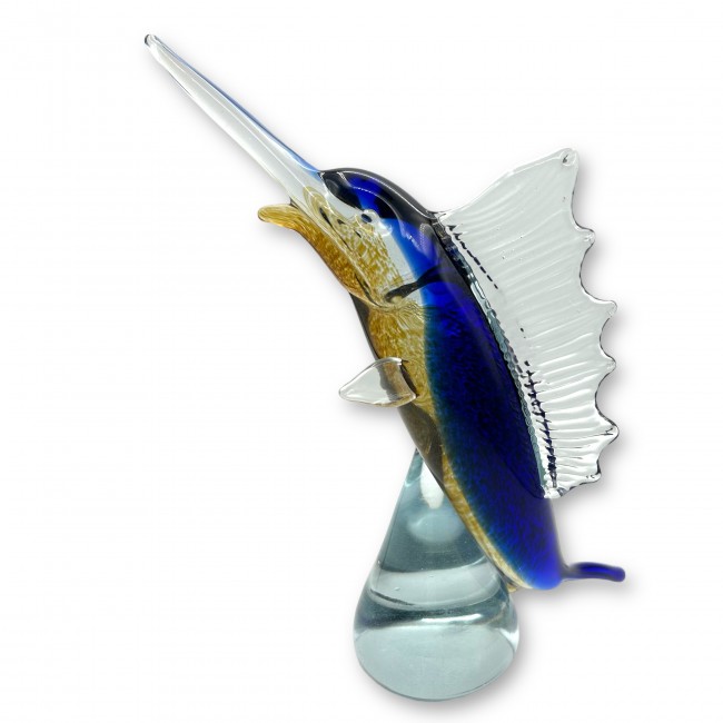 BÊCHE - Poisson artistique en verre de Murano massif