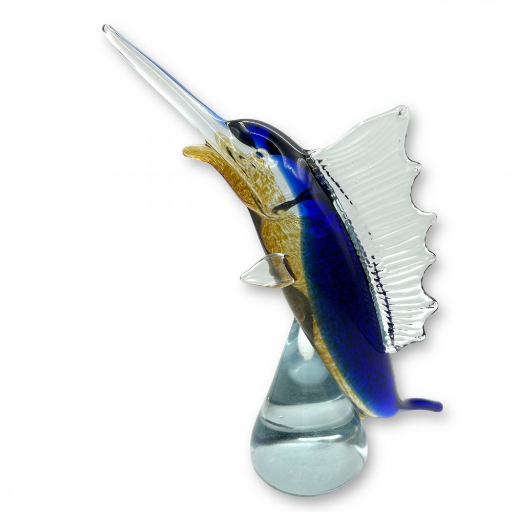 PEZ ESPADA - Pez artístico de cristal macizo de Murano