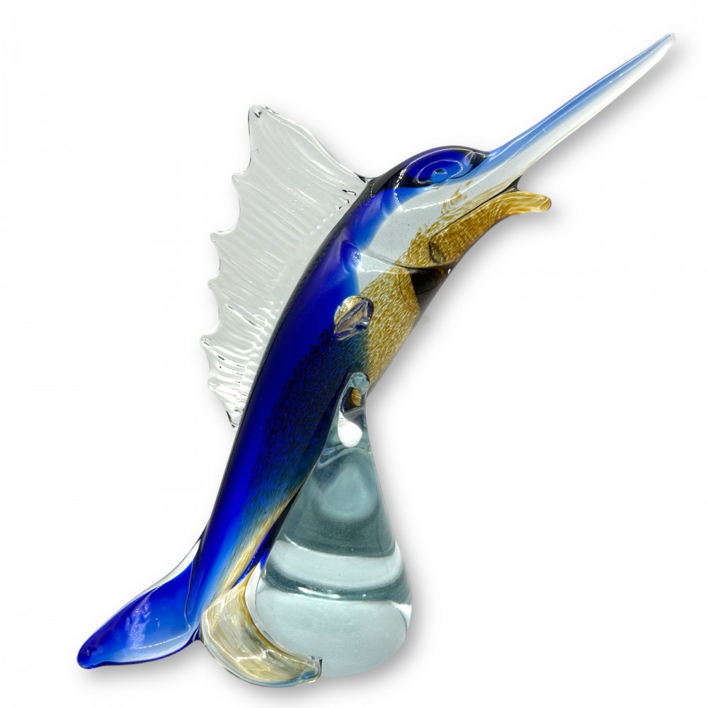 PEZ ESPADA - Pez artístico de cristal macizo de Murano