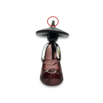KUMIKO - AMETHYST Chinese in submerged Murano glass