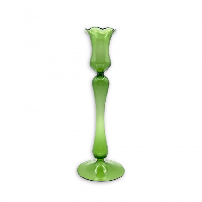 ROSALIA - Bougeoir moderne VERT en verre de Murano