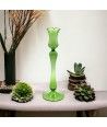 ROSALIA - Moderner Kerzenhalter aus grünem Muranoglas