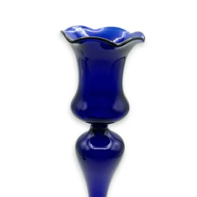 Portavelas AZUL | Cristal de Murano Moderno | Tienda de Murano