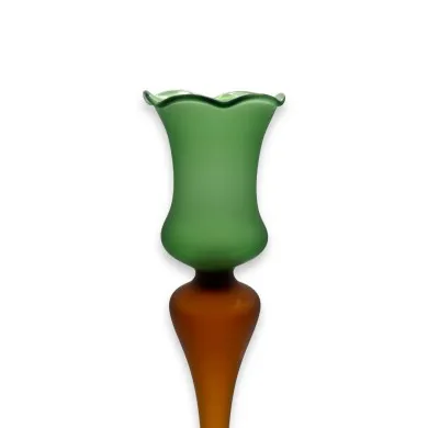 FLORIA | Portavelas de cristal de Murano | moderno esmerilado | Tienda de Murano