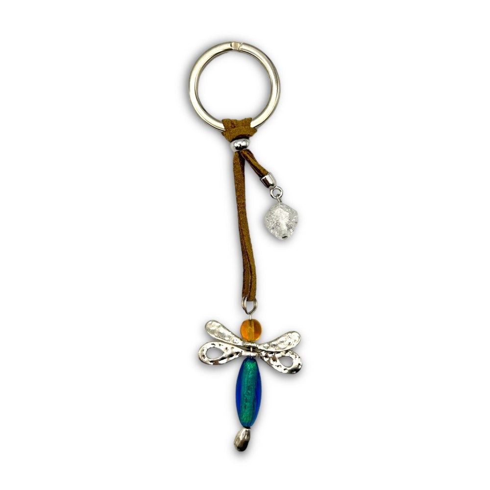 LIBELLULA | Porta-chaves com Pingente de Libélula | Murano Store