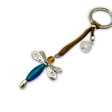 LIBELLULA | Keychain with Dragonfly Pendant | Murano Store