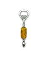 ROMEO - Corkscrew with YELLOW glass bead and aventurine - Murano glass