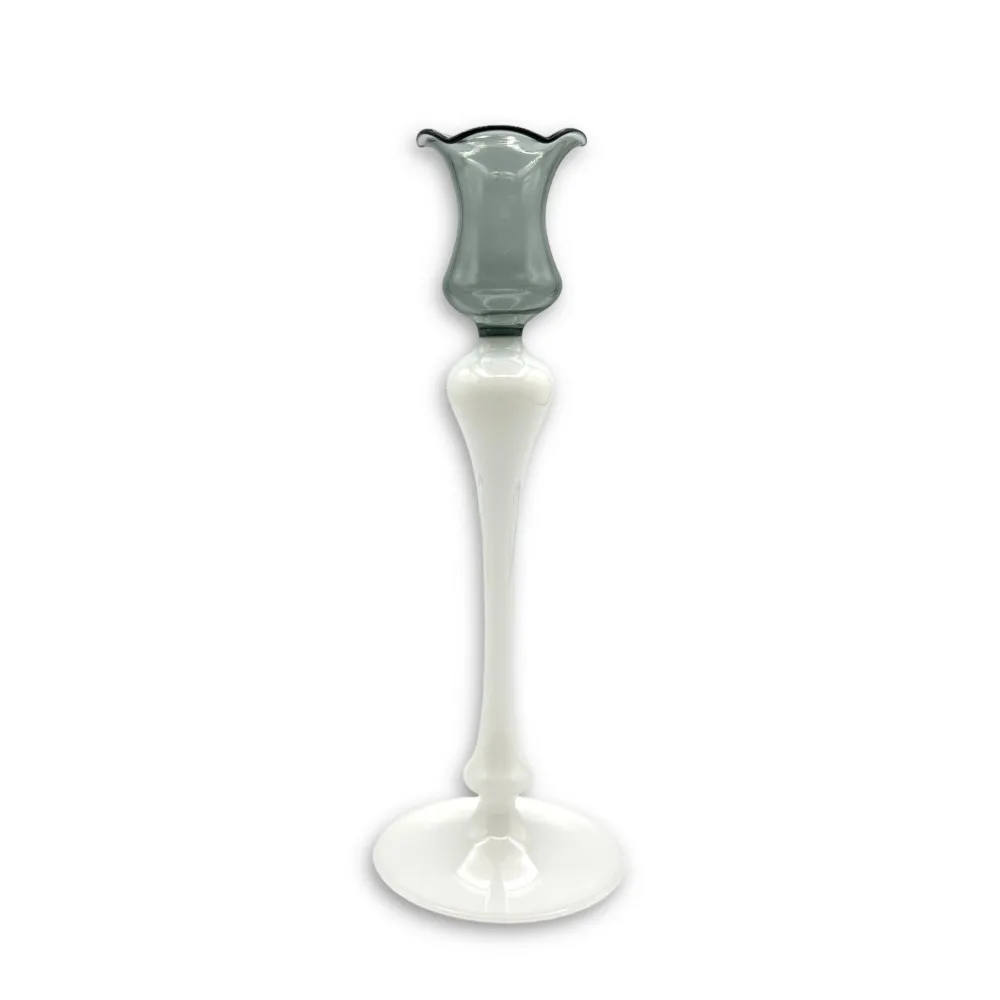 DALIA - Zweifarbiger Kerzenhalter aus Muranoglas